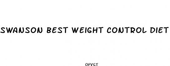 swanson best weight control diet pills