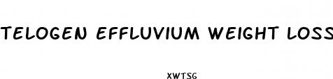 telogen effluvium weight loss best supplement