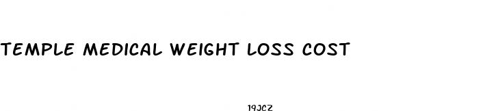 temple medical weight loss cost