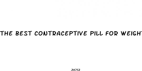 the best contraceptive pill for weight loss and acne