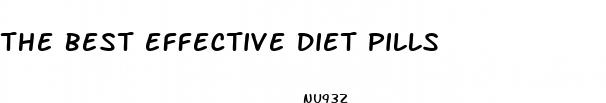 the best effective diet pills