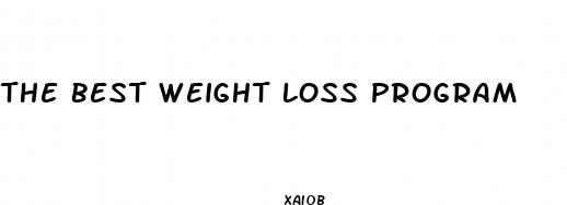 the best weight loss program