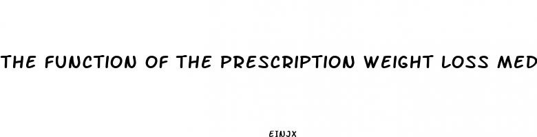 the function of the prescription weight loss medication orlistat