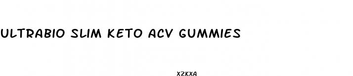 ultrabio slim keto acv gummies