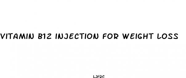 vitamin b12 injection for weight loss
