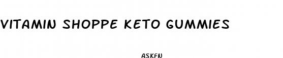 vitamin shoppe keto gummies