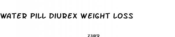 water pill diurex weight loss