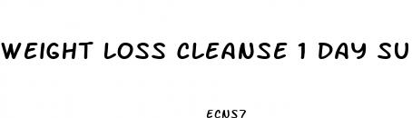 weight loss cleanse 1 day supplements