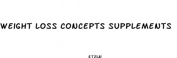 weight loss concepts supplements