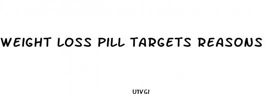weight loss pill targets reasons women cant lose weight