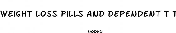 weight loss pills and dependent t test