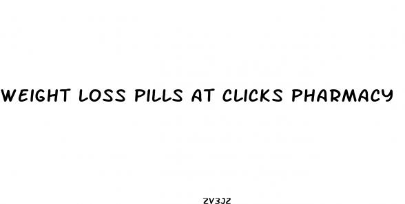 weight loss pills at clicks pharmacy