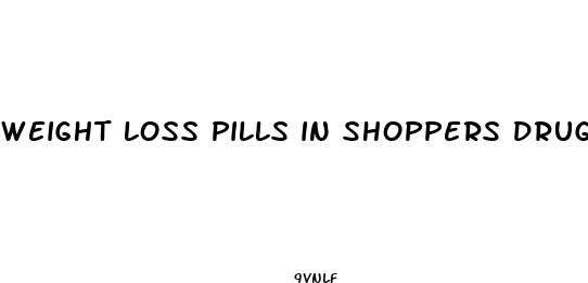 weight loss pills in shoppers drug mart