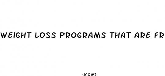 weight loss programs that are free