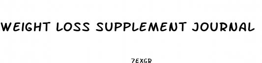 weight loss supplement journal
