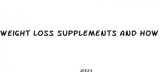 weight loss supplements and how they work