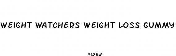 weight watchers weight loss gummy bears