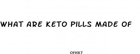 what are keto pills made of