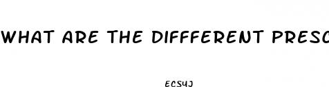 what are the diffferent prescription diet pills
