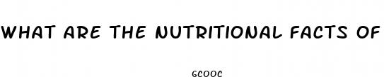 what are the nutritional facts of the keto pills