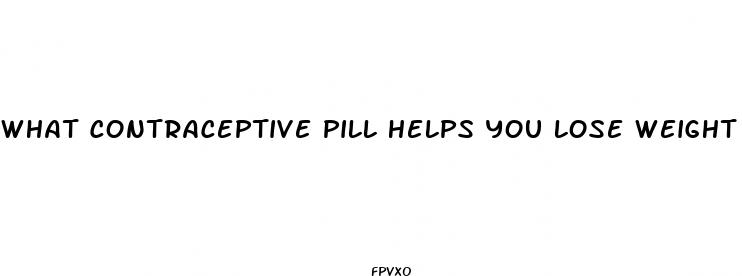 what contraceptive pill helps you lose weight
