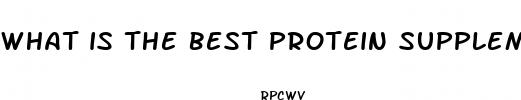 what is the best protein supplement for weight loss