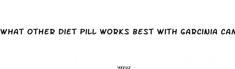 what other diet pill works best with garcinia cambogia