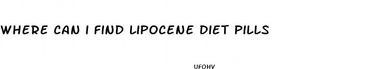 where can i find lipocene diet pills