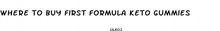 where to buy first formula keto gummies