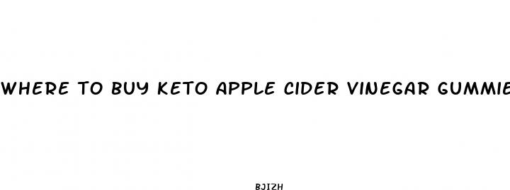where to buy keto apple cider vinegar gummies