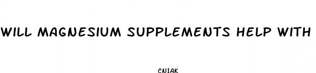 will magnesium supplements help with weight loss