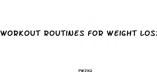 workout routines for weight loss at home