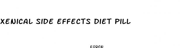 xenical side effects diet pill