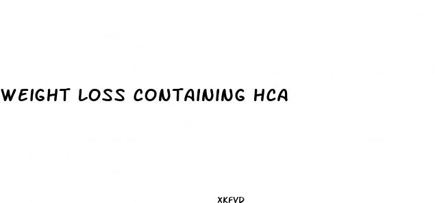 weight loss containing hca