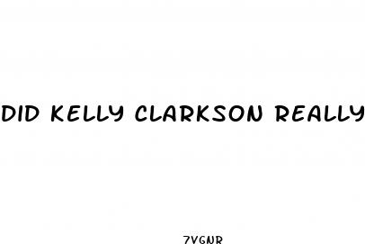 did kelly clarkson really lose weight with gummies