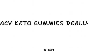 acv keto gummies really work