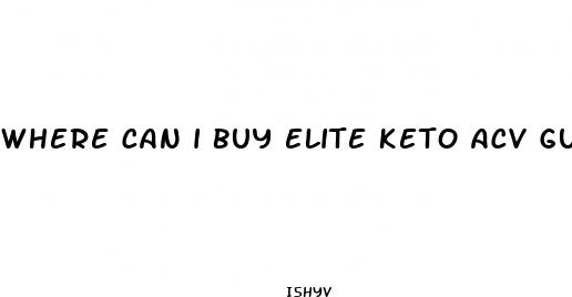 where can i buy elite keto acv gummies