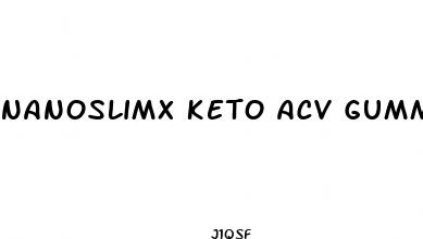 nanoslimx keto acv gummies