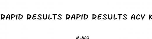 rapid results rapid results acv keto gummies