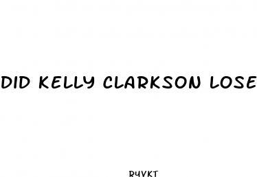 did kelly clarkson lose weight on keto bites