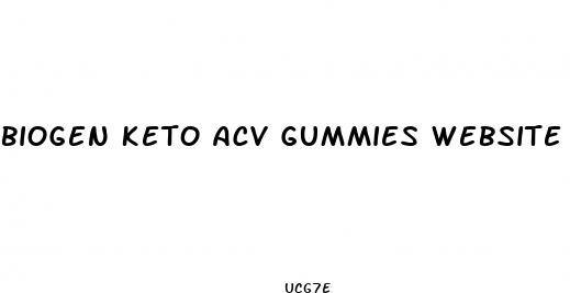 biogen keto acv gummies website