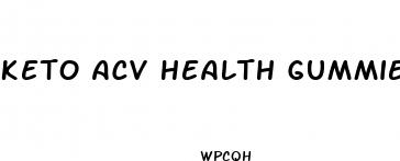 keto acv health gummies