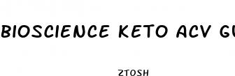 bioscience keto acv gummy
