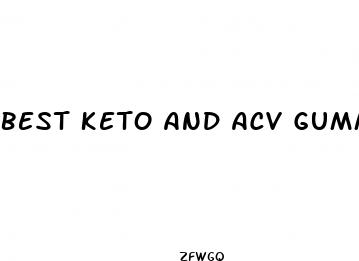 best keto and acv gummies