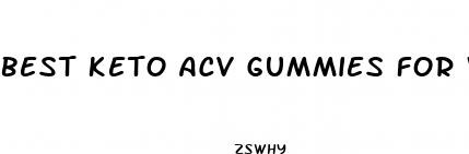 best keto acv gummies for weight loss