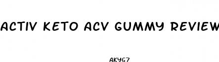 activ keto acv gummy reviews