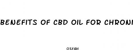 benefits of cbd oil for chronic pain relief