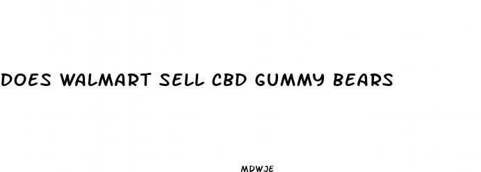 does walmart sell cbd gummy bears