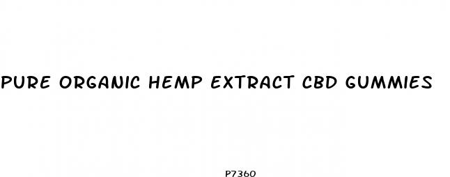 pure organic hemp extract cbd gummies