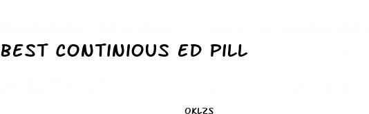 best continious ed pill